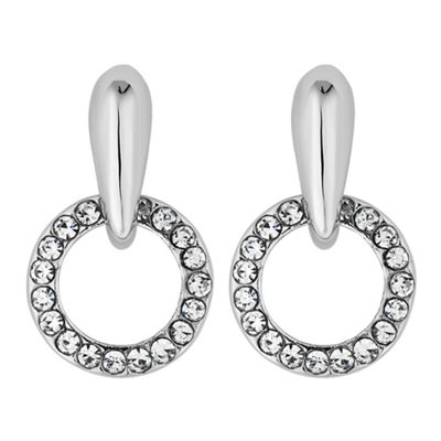 Designer crystal mini hoop earring